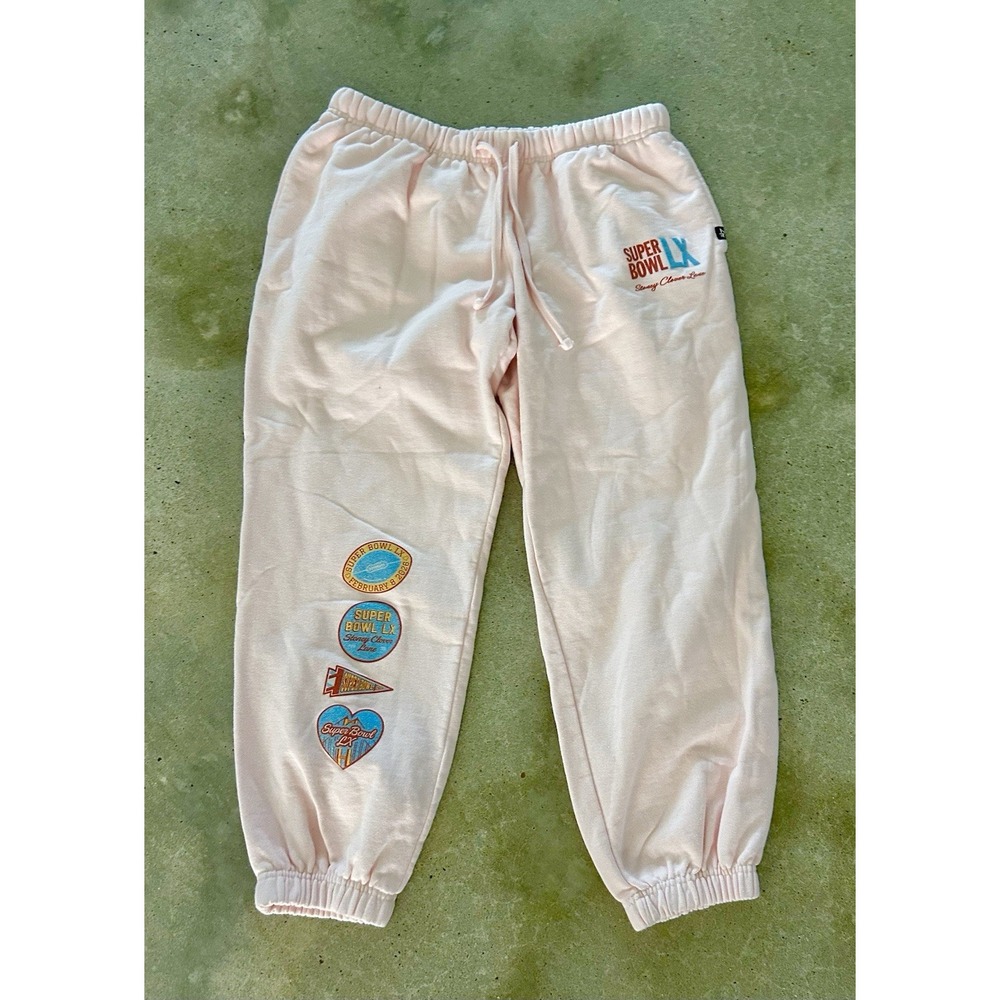 Stoney Clover Lane 47 Super Bowl LX Pink Oversized  Sweatpants L